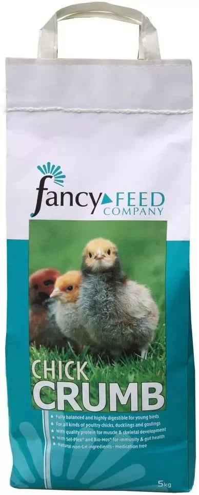 Fancy Feeds Chick Crumb 5kg bag of complete starter feed for chicks, ducklings and goslings