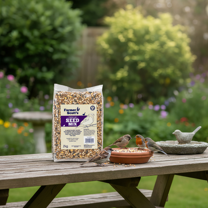 Additional view of the Farmer Scott's Premium Wild Bird Seed Mix 2kg bag