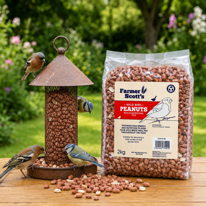 Additional view of the Farmer Scott's 2kg wild bird peanut bag