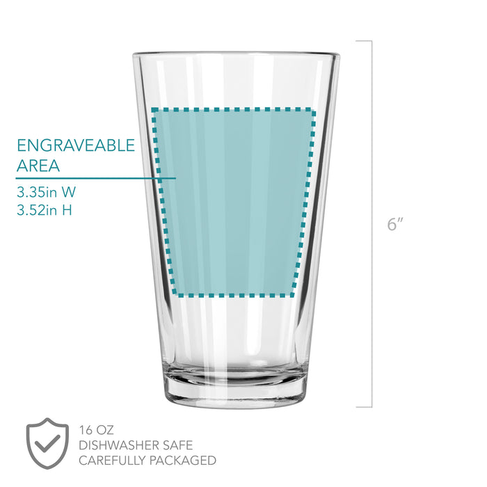 Father's Day Pint Glass, Design: FD15