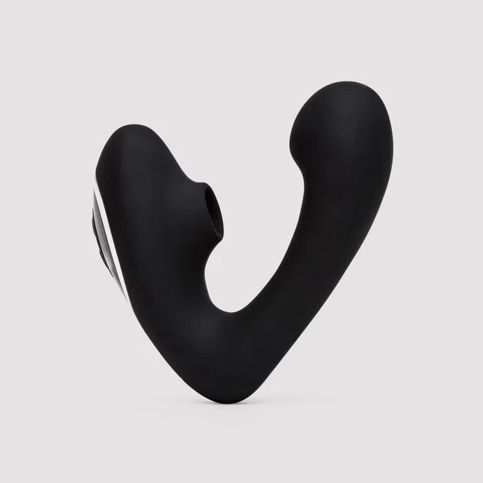 Fifty Shades of Grey Greedy Girl Duet Dual Stimulator with Clitoral Suction - Black - Vibrator