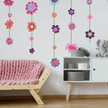 FLOWER STRIPE PEEL & STICK GIANT WALL DECAL