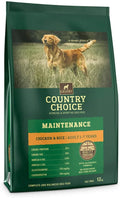 Gelert Country Choice Maintenance Chicken and Rice 12kg bag with the Country Choice branding