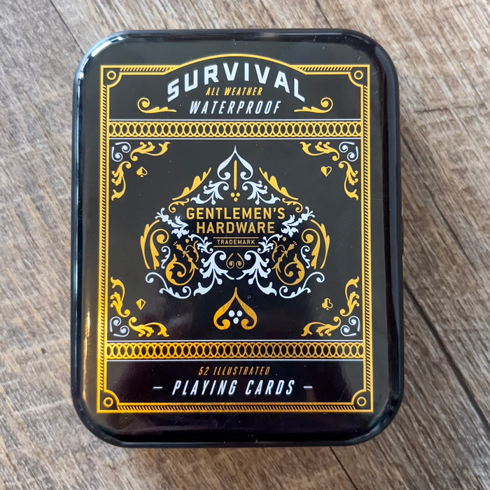 Gentlemens Hardware - Survival Playing Cards in Tin - Lyla's: Clothing & Gifts - Online and Rockwall Texas Boutique
