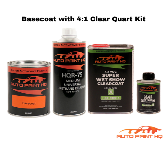 GM WA802K Sunburst Orange Basecoat Clearcoat Quart Complete Paint Kit