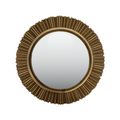 Gold Leaf Convex Wall Mirror Style III- Large
