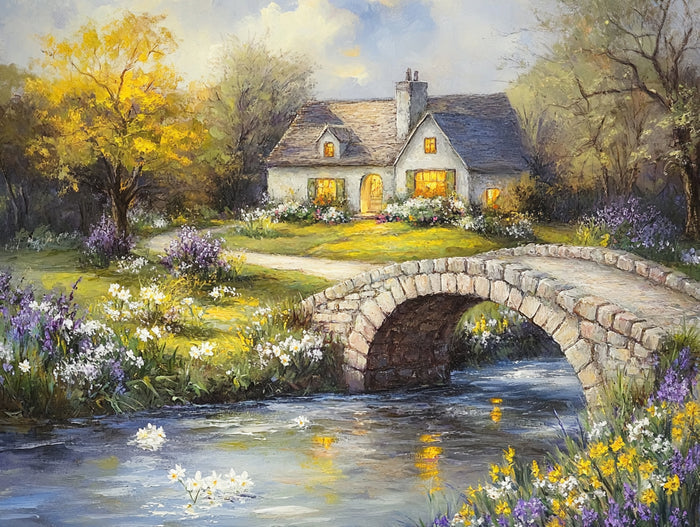 Golden Afternoon by the Riverbank