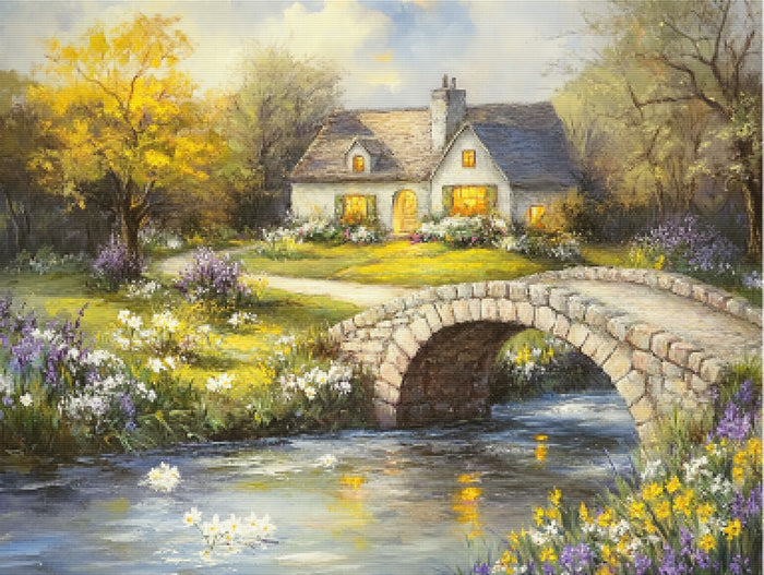Golden Afternoon by the Riverbank