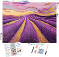 Golden Light Over Lavender Fields