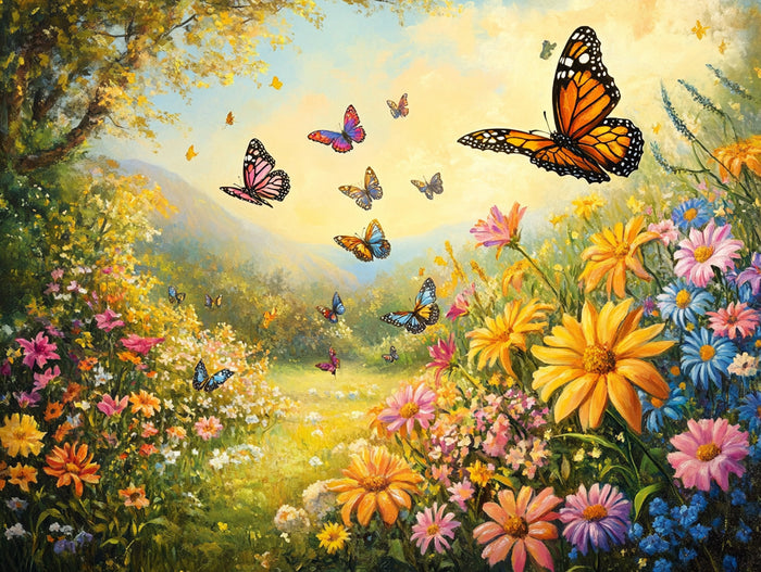 Golden Meadow of Butterflies