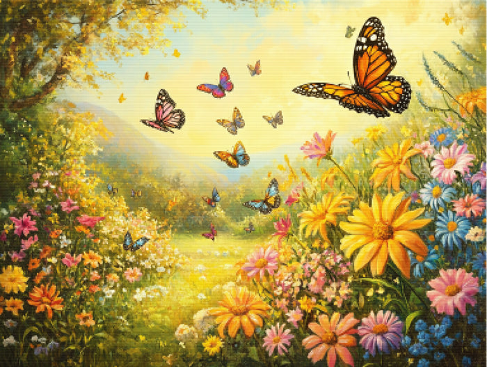 Golden Meadow of Butterflies