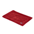 Gor Pets Outdoor Crate Mat in wine, a padded rectangular crate mattress with a water-resistant cover