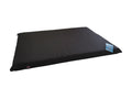 Gor Pets Outdoor Crate Mat in black, a padded rectangular crate mattress with a water-resistant cover
