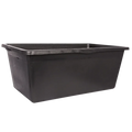Red Gorilla rectangular Multi-Tub in black, a 90 litre tapered plastic yard tub