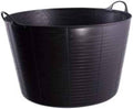 Red Gorilla Gorilla Tub Extra Large, 75 litres, a wide flexible tub with ribbed sides and two golf-ball handles