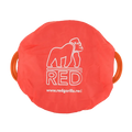 Red Gorilla TubCover in red, stretch polyester tub lid with reinforced edging
