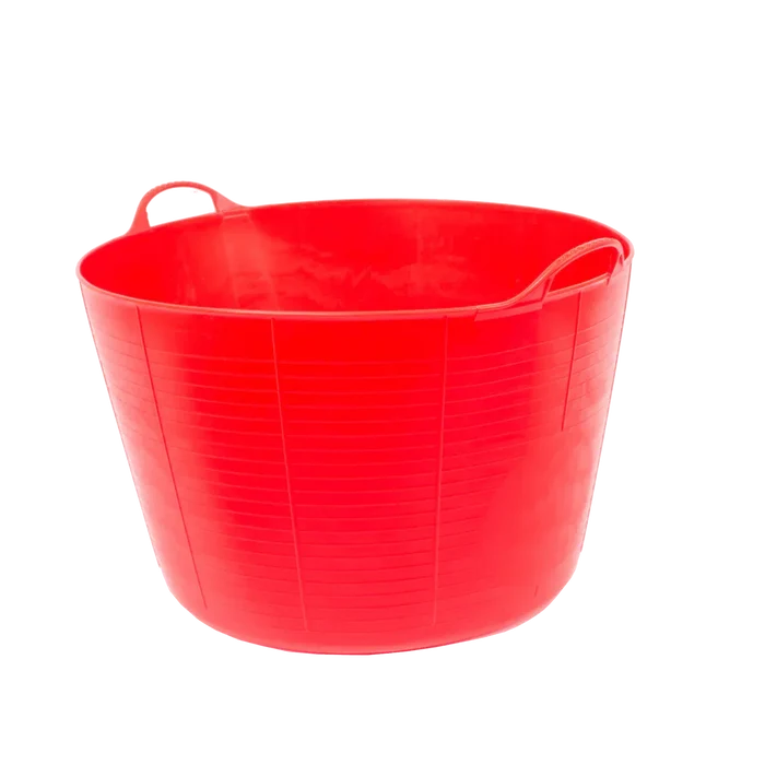 Red Gorilla Gorilla Tub Extra Large 75L in red, deep flexible tub with reinforced golf-ball handles