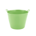 Red Gorilla Gorilla Tub Medium 26L flexible tub in pale pistachio green, with ribbed sides and two handles
