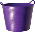 Red Gorilla Gorilla Tub Medium 26L flexible tub in purple, ribbed body with two golf-ball handles