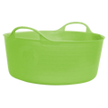 Red Gorilla Gorilla Tub Small 14L flexible tub in pale pistachio green, with ribbed sides and golf-ball handles
