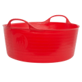 Red Gorilla Gorilla Tub Small 14L flexible tub in red, ribbed sides with two textured golf-ball handles
