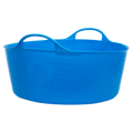 Gorilla Tub Small, 14 litres, in blue with flexible ribbed sides and moulded golf-ball handles