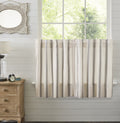 Graycie Grain Sack Stripe Tier Curtains - Lange General Store