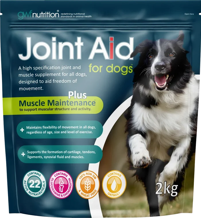 GWF Nutrition Joint Aid for Dogs 2kg bulk pouch of joint and muscle supplement pellets