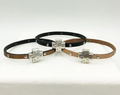 Hammered Cross Bracelet