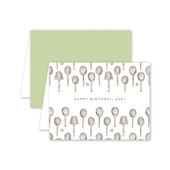 Happy Birthday, Ace Tennis Birthday Card