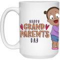 HAPPY  GRANDPARENTS DAY -MUG 21504 15 oz. White Mug