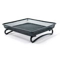 Henry Bell Essential Ground Feeder, grey wire mesh tray raised on legs for ground-feeding birds