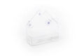 Henry Bell Essential Window Bird Feeder in grey, suction-mounted to a pane of glass
