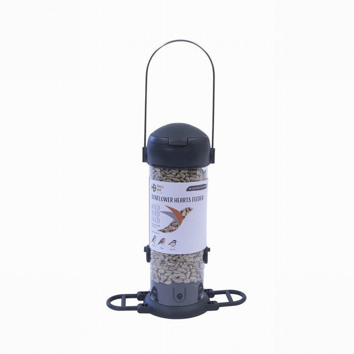 Henry Bell Ready to Feed feeder pre-filled with 220g of husk-free sunflower hearts