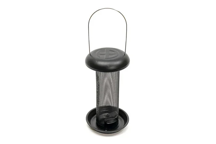 Henry Bell Heavy Duty Everyday Peanut Feeder in black aluminium mesh with wide base