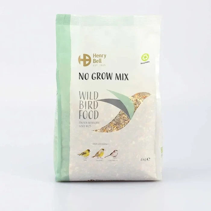Henry Bell No Grow Mix wild bird food in a 4kg bag