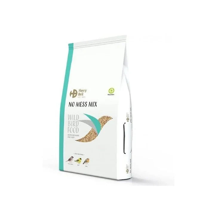 Henry Bell No Mess Mix husk-free wild bird food in a 2kg bag