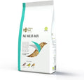 Henry Bell No Mess Mix husk-free wild bird food in a 4kg bag, showing the sunflower hearts and millet blend
