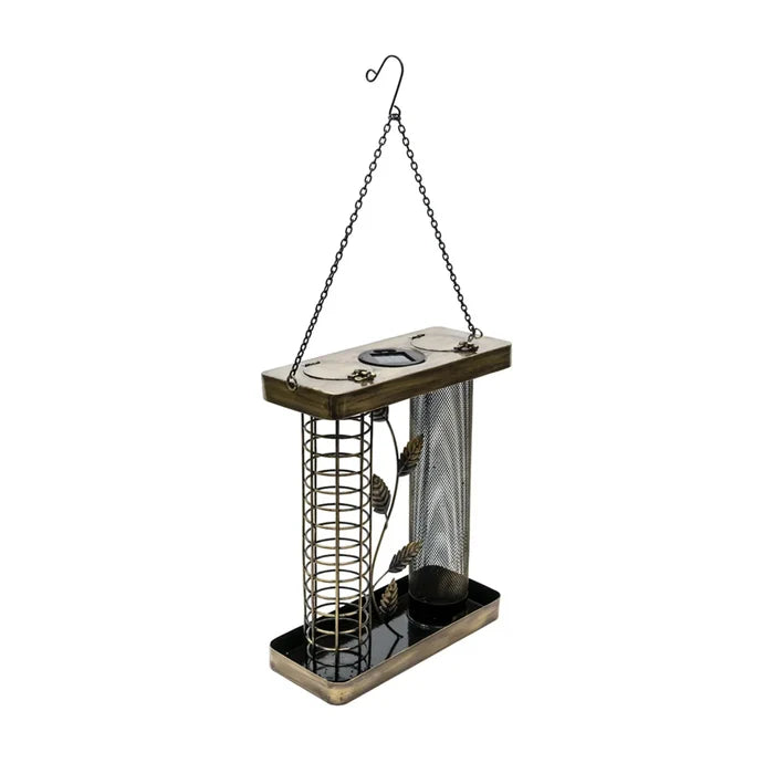 Henry Bell Solar Twin Copper Feeder, twin-chamber copper feeder with a solar LED between the feeding ports