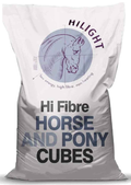 Hilight Hi Fibre Horse and Pony Cubes 20kg sack, front of pack