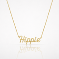 Hippie Script Necklace