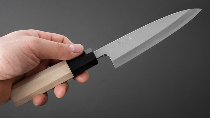 Hitohira Kikuchiyo Manzo Blue #2 Kaisaki 135mm Ho Wood Handle (Saya) - HITOHIRA