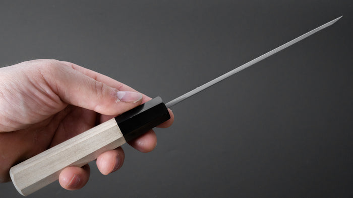 Hitohira Kikuchiyo Manzo Blue #2 Kaisaki 135mm Ho Wood Handle (Saya) - HITOHIRA