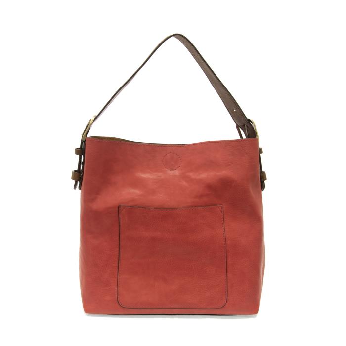 Hobo Coffee Handle Handbag - Deep Berry