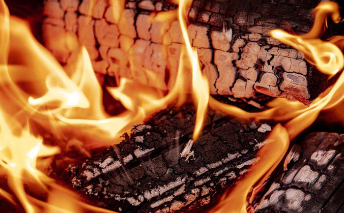 Third view of a Homefire Instant Light Fire Log, burning for two to three hours