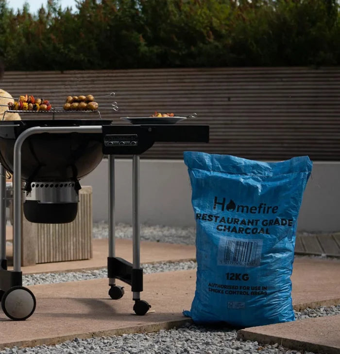 Second view of the Homefire Restaurant Grade 12kg lumpwood charcoal bag