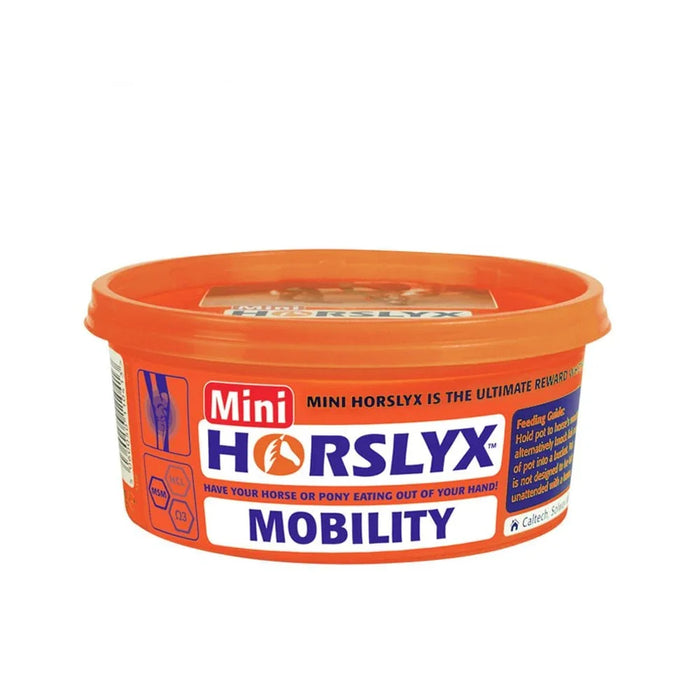 Horslyx Mobility Mini Lick 650g hand-held tub with glucosamine and MSM for horses