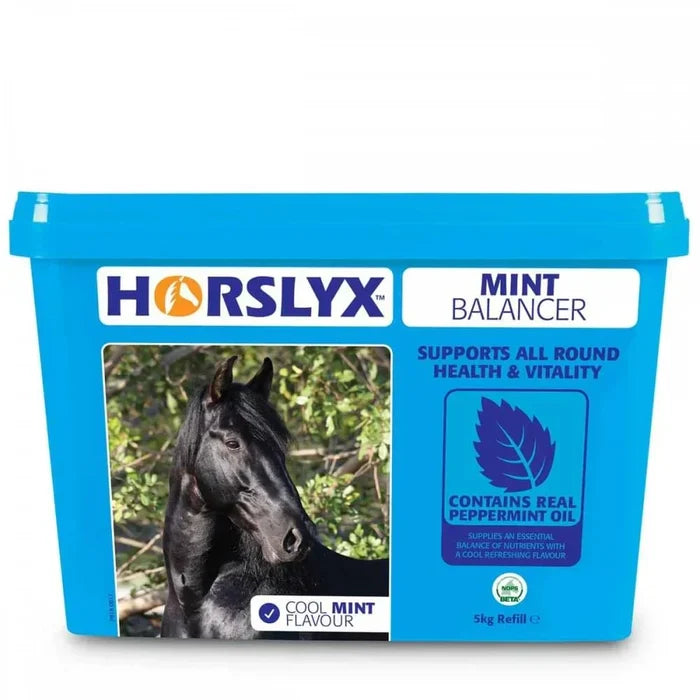 Horslyx Mint Balancer 5kg peppermint tub for horses and ponies