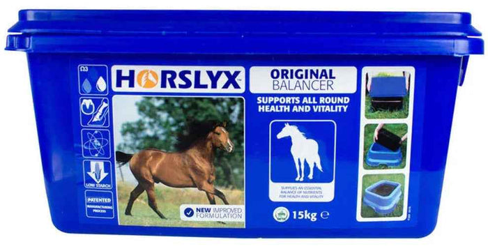 Horslyx Original Balancer 15kg field lick tub of vitamin and mineral balancer for horses