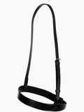 Hy Equestrian Plain Noseband in brown leather, a flat replacement noseband for a bridle